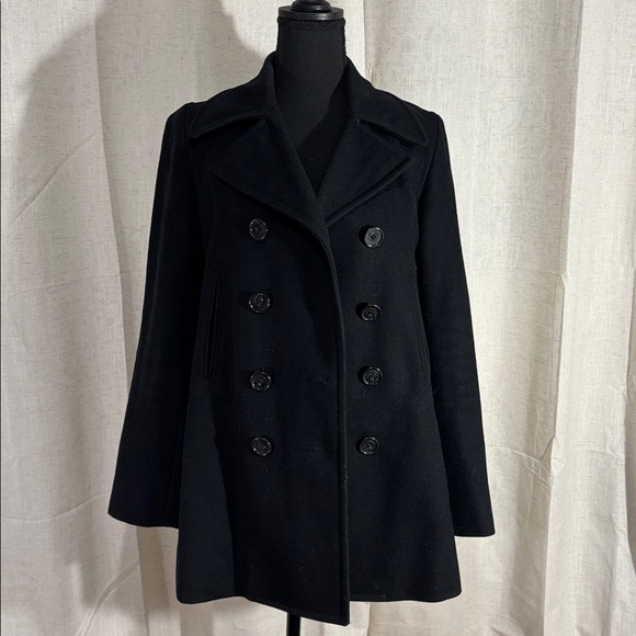 J. Crew Women's Black Peacoat - Picture 3 of 11